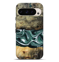 Pixel 10 Pro XL Wood Live Edge Phone Case - Samatha (Green, 801951)