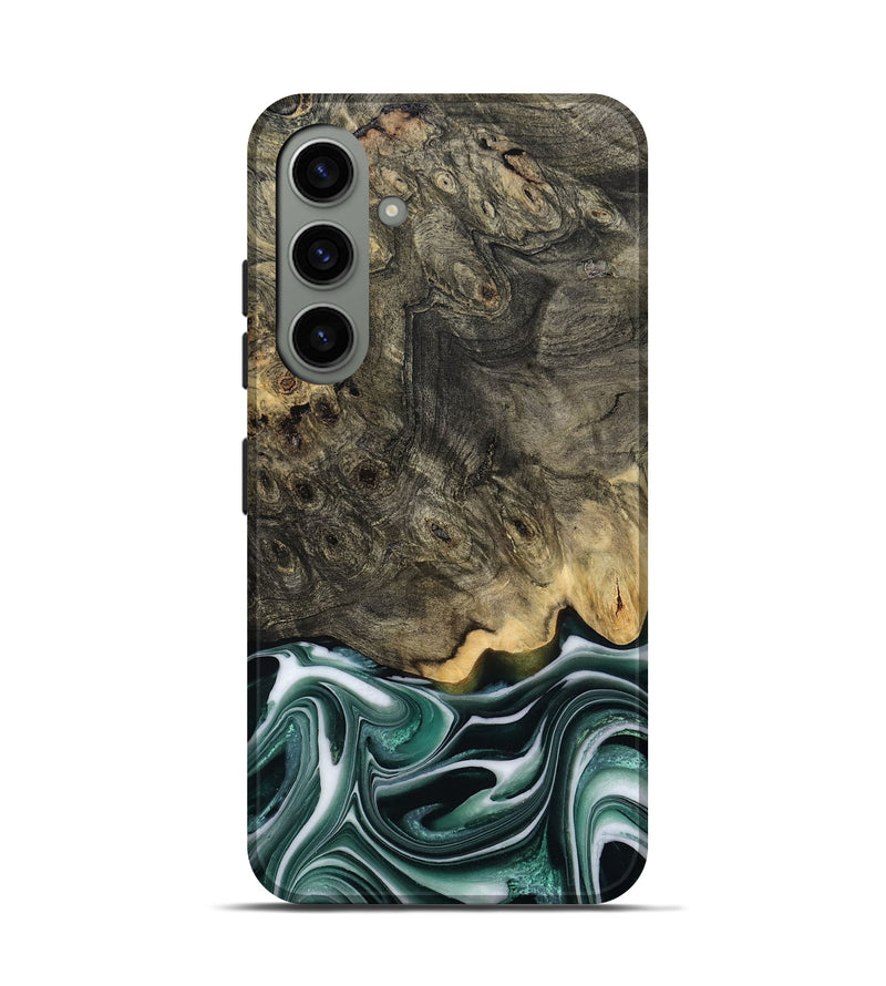 Galaxy S24 Wood Live Edge Phone Case - Darci (Green, 801952)