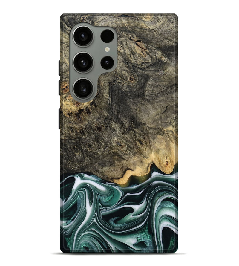 Galaxy S24 Ultra Wood Live Edge Phone Case - Darci (Green, 801952)