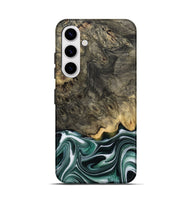 Galaxy S25 Wood Live Edge Phone Case - Darci (Green, 801952)