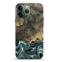 iPhone 13 Pro Max Wood Live Edge Phone Case - Darci (Green, 801952)