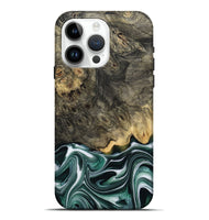 iPhone 15 Pro Max Wood Live Edge Phone Case - Darci (Green, 801952)