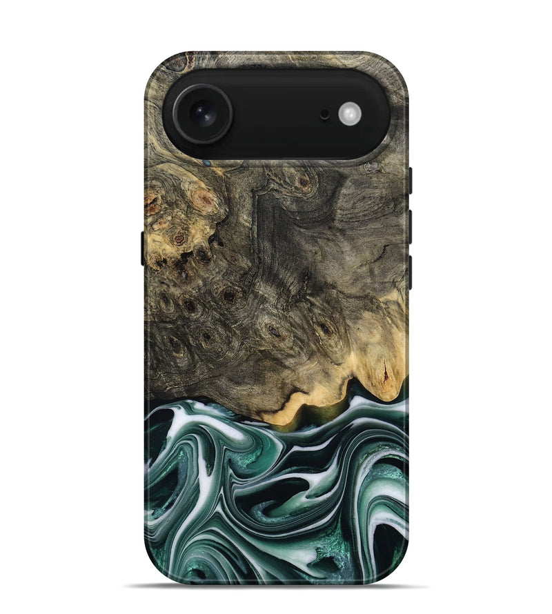 iPhone 17 Air Wood Live Edge Phone Case - Darci (Green, 801952)