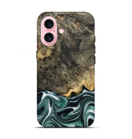 iPhone 17 Wood Live Edge Phone Case - Darci (Green, 801952)