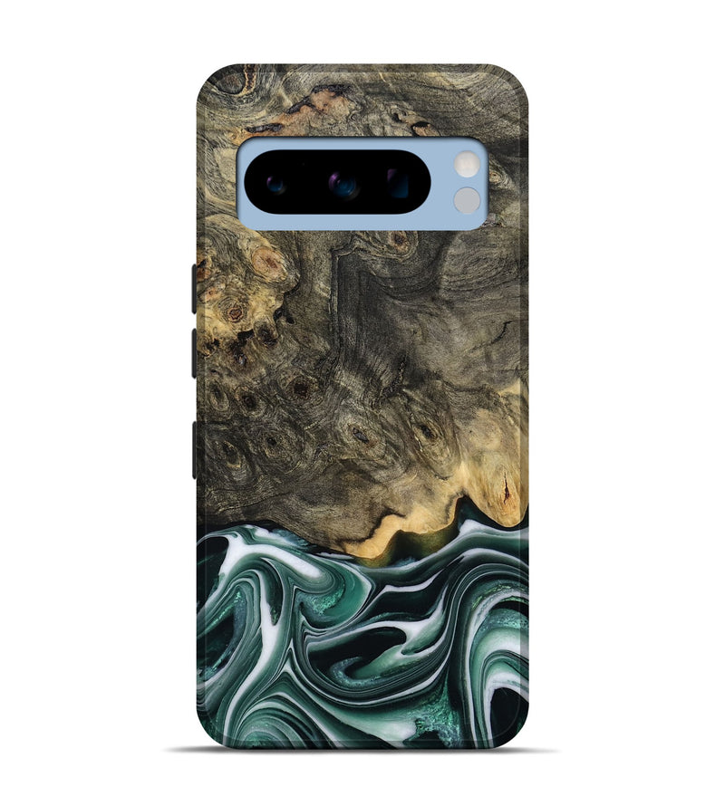 Pixel 8 Pro Wood Live Edge Phone Case - Darci (Green, 801952)
