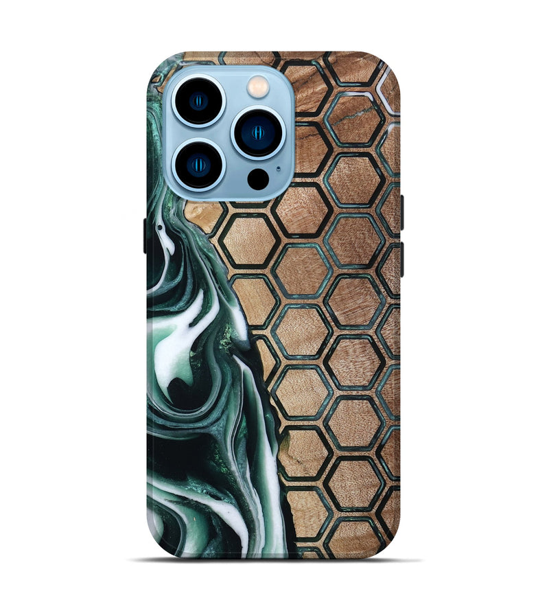 iPhone 14 Pro Wood Live Edge Phone Case - Keaton (Pattern, 801953)