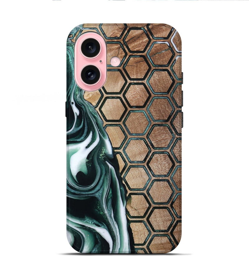 iPhone 16 Wood Live Edge Phone Case - Keaton (Pattern, 801953)