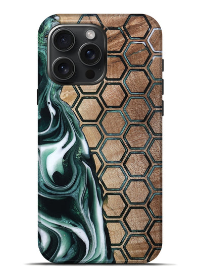 iPhone 16 Pro Max Wood Live Edge Phone Case - Keaton (Pattern, 801953)