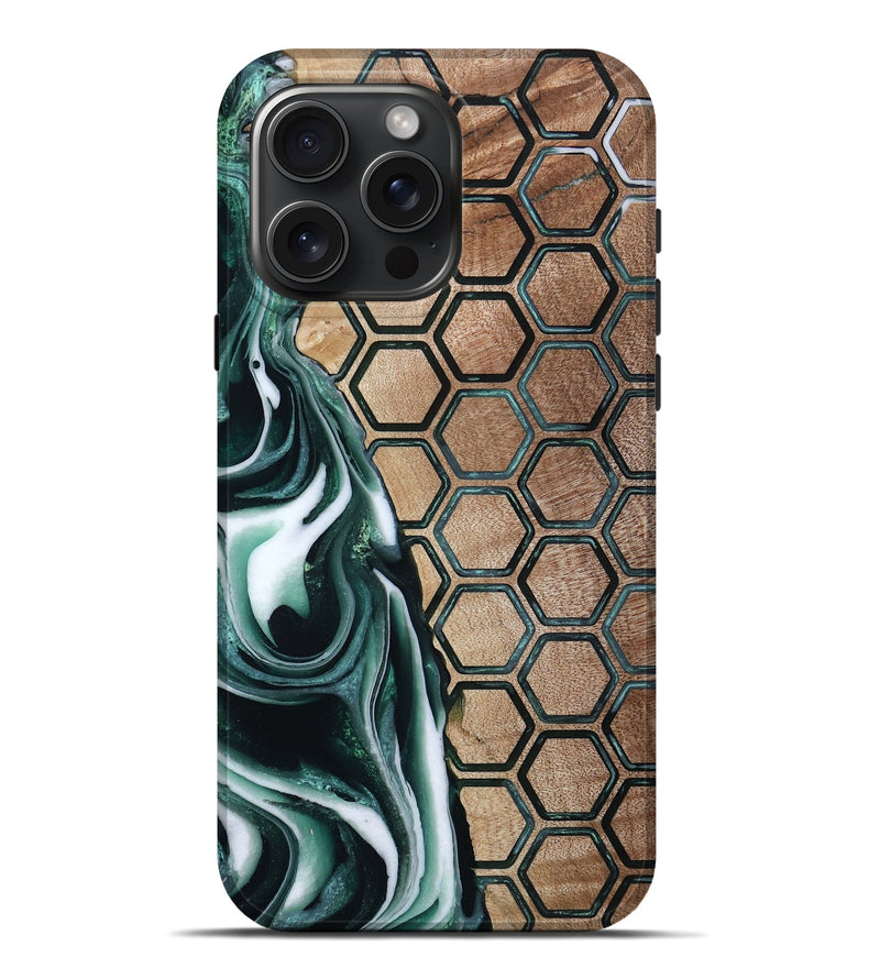 iPhone 16 Pro Max Wood Live Edge Phone Case - Keaton (Pattern, 801953)