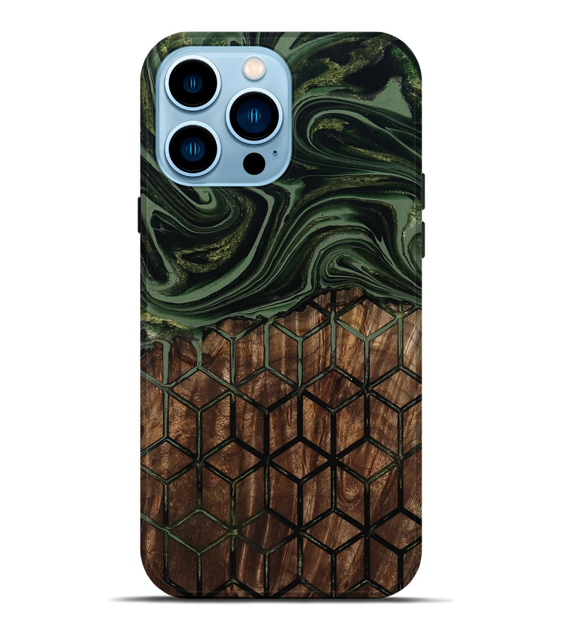 iPhone 14 Pro Max Wood Live Edge Phone Case - Banks (Pattern, 801954)