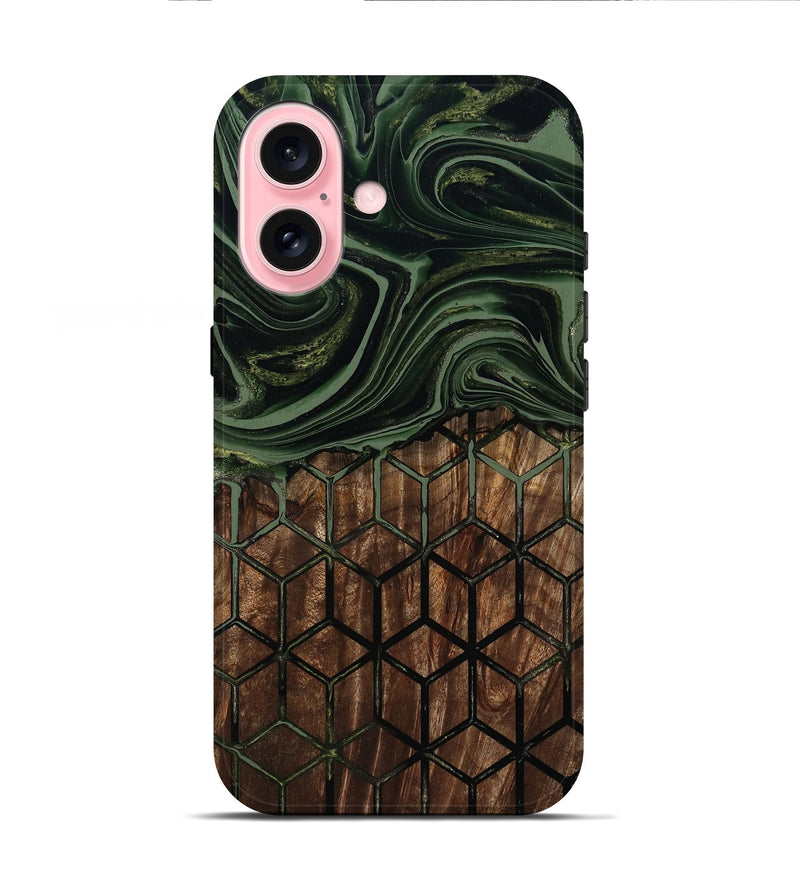 iPhone 16 Wood Live Edge Phone Case - Banks (Pattern, 801954)