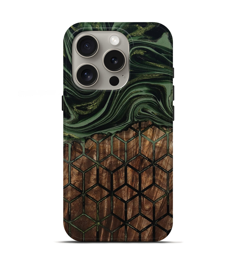 iPhone 16 Pro Wood Live Edge Phone Case - Banks (Pattern, 801954)