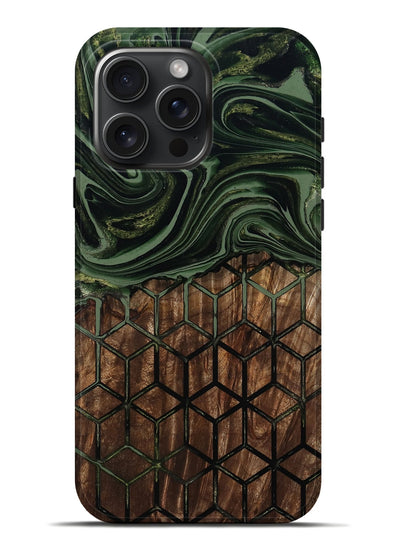 iPhone 16 Pro Max Wood Live Edge Phone Case - Banks (Pattern, 801954)