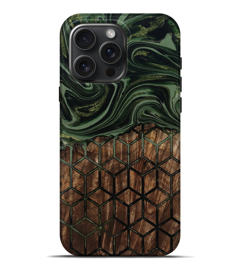 iPhone 16 Pro Max Wood Live Edge Phone Case - Banks (Pattern, 801954)