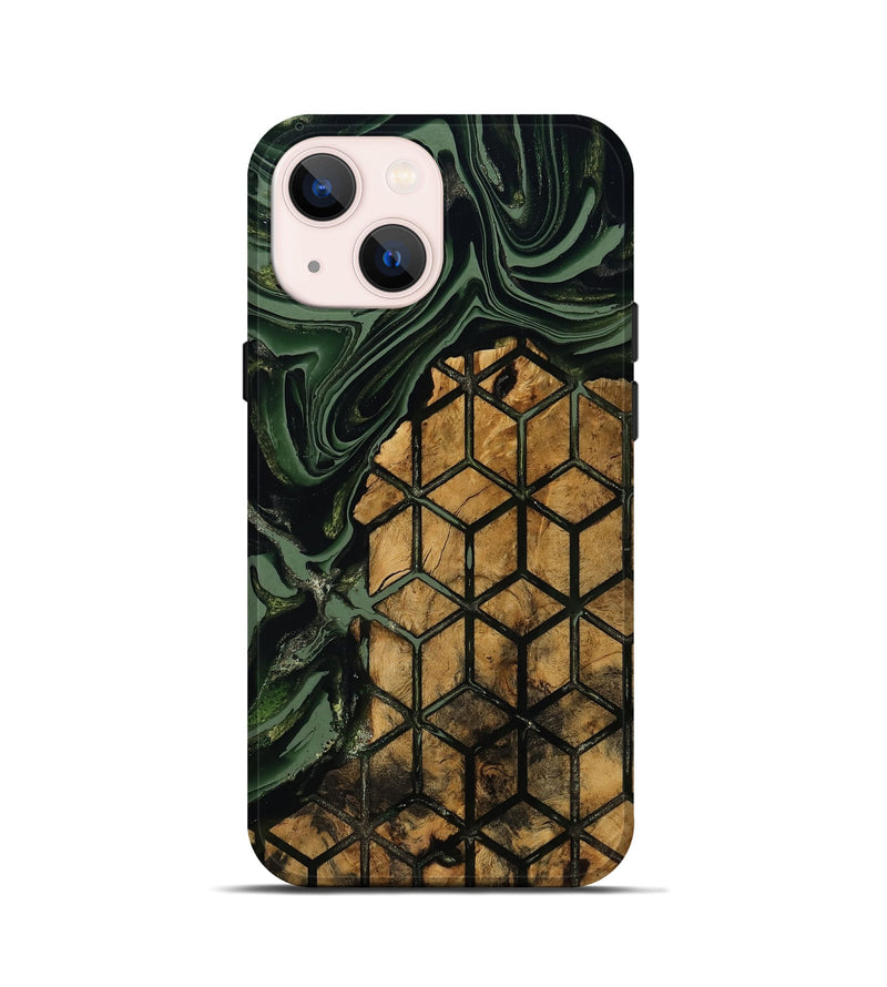 iPhone 13 mini Wood Live Edge Phone Case - Averie (Pattern, 801956)