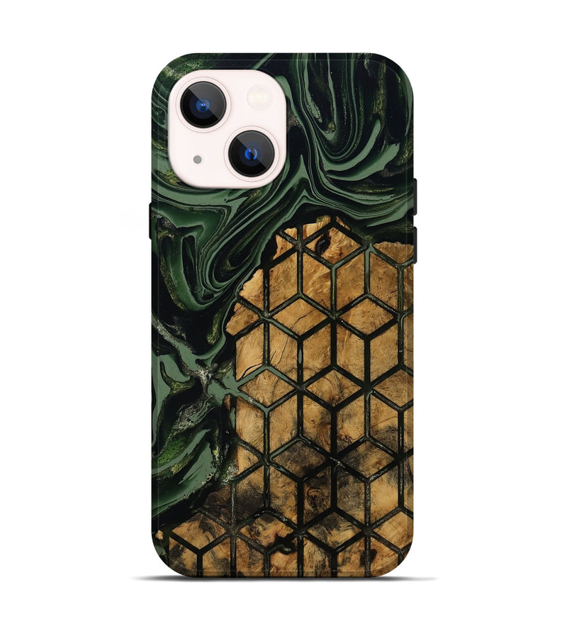 iPhone 14 Wood Live Edge Phone Case - Averie (Pattern, 801956)