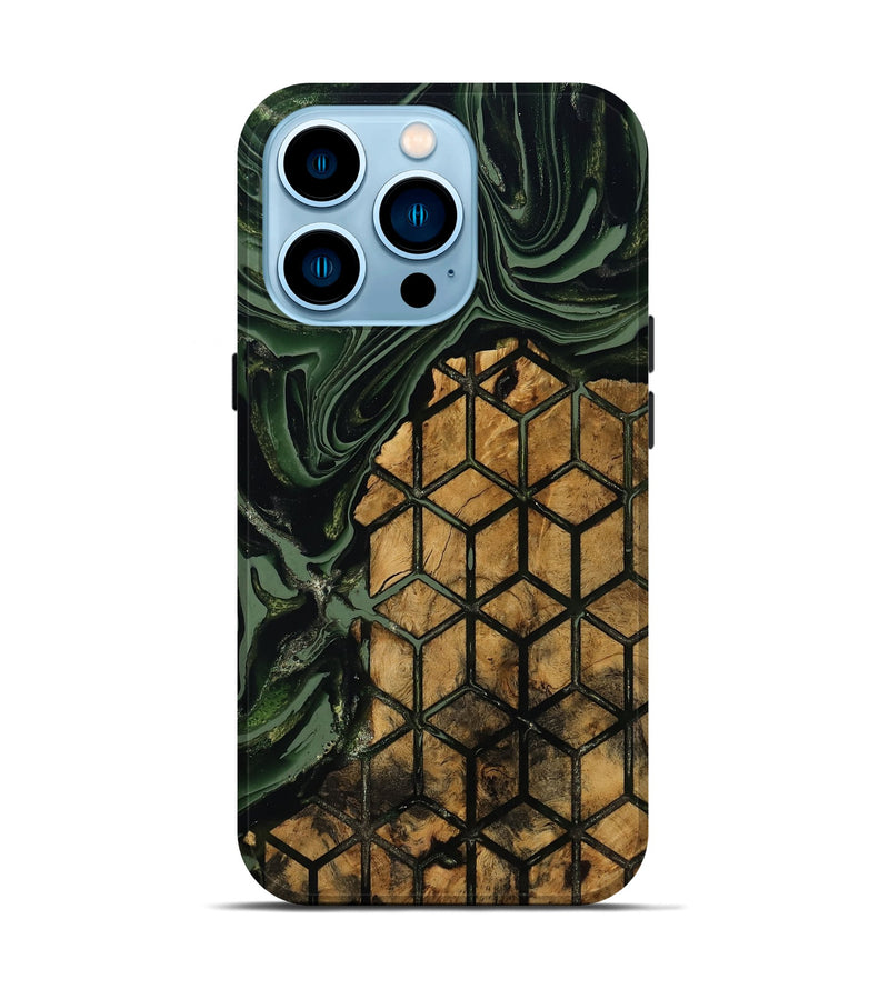 iPhone 14 Pro Wood Live Edge Phone Case - Averie (Pattern, 801956)