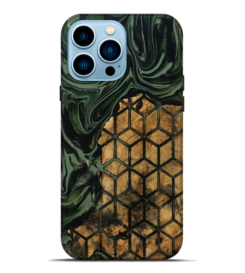 iPhone 14 Pro Max Wood Live Edge Phone Case - Averie (Pattern, 801956)