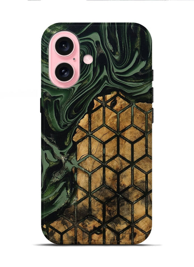 iPhone 16 Wood Live Edge Phone Case - Averie (Pattern, 801956)