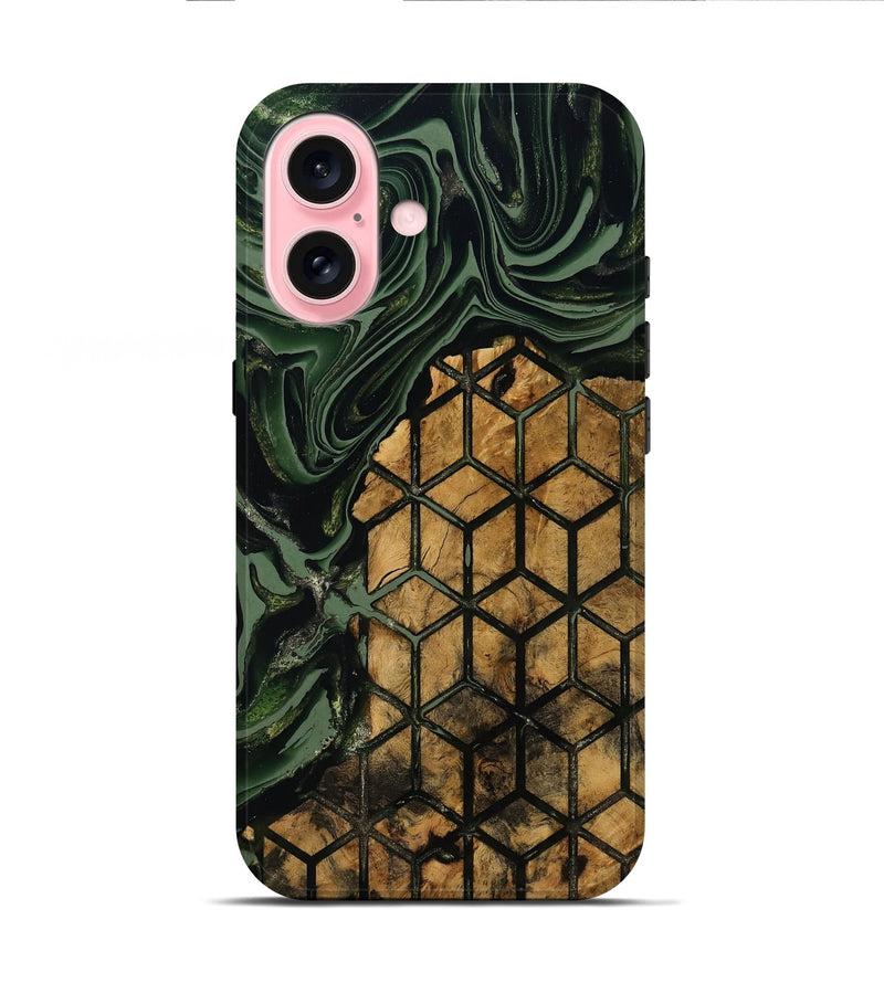 iPhone 16 Wood Live Edge Phone Case - Averie (Pattern, 801956)