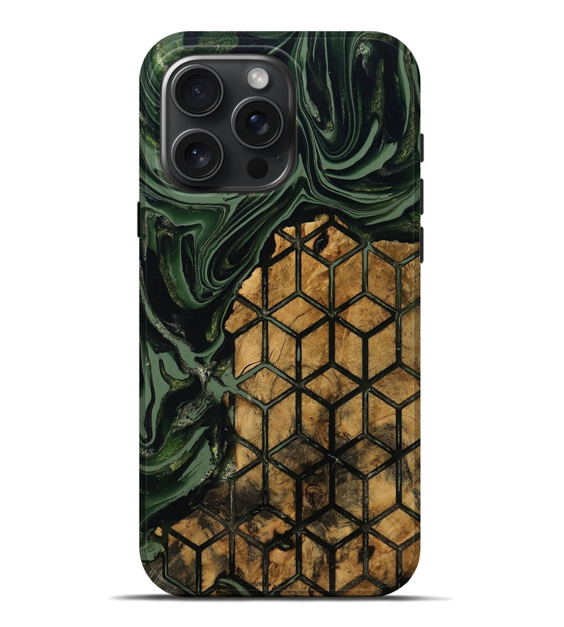 iPhone 16 Pro Max Wood Live Edge Phone Case - Averie (Pattern, 801956)