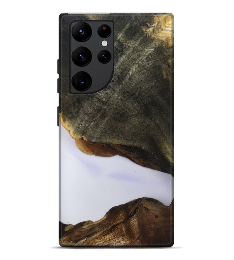 Galaxy S22 Ultra Wood Live Edge Phone Case - Linda (Clear, 801957)