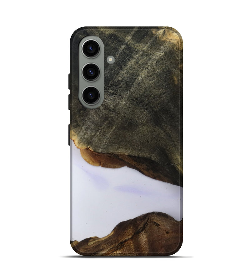 Galaxy S24 Wood Live Edge Phone Case - Linda (Clear, 801957)