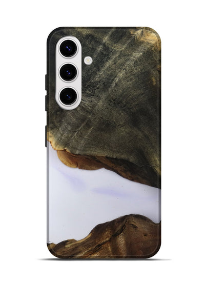 Galaxy S25 Wood Live Edge Phone Case - Linda (Clear, 801957)