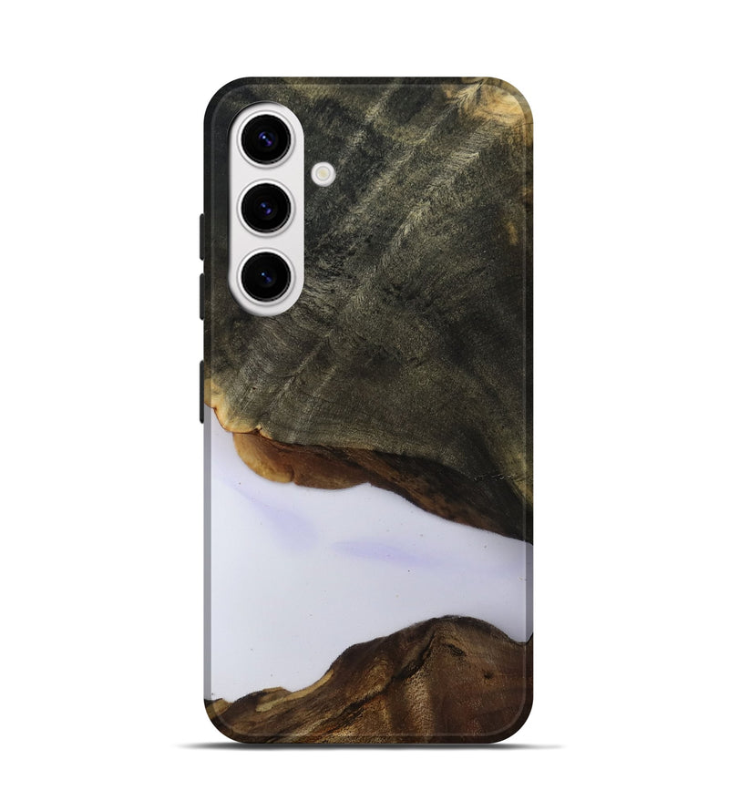 Galaxy S25 Wood Live Edge Phone Case - Linda (Clear, 801957)