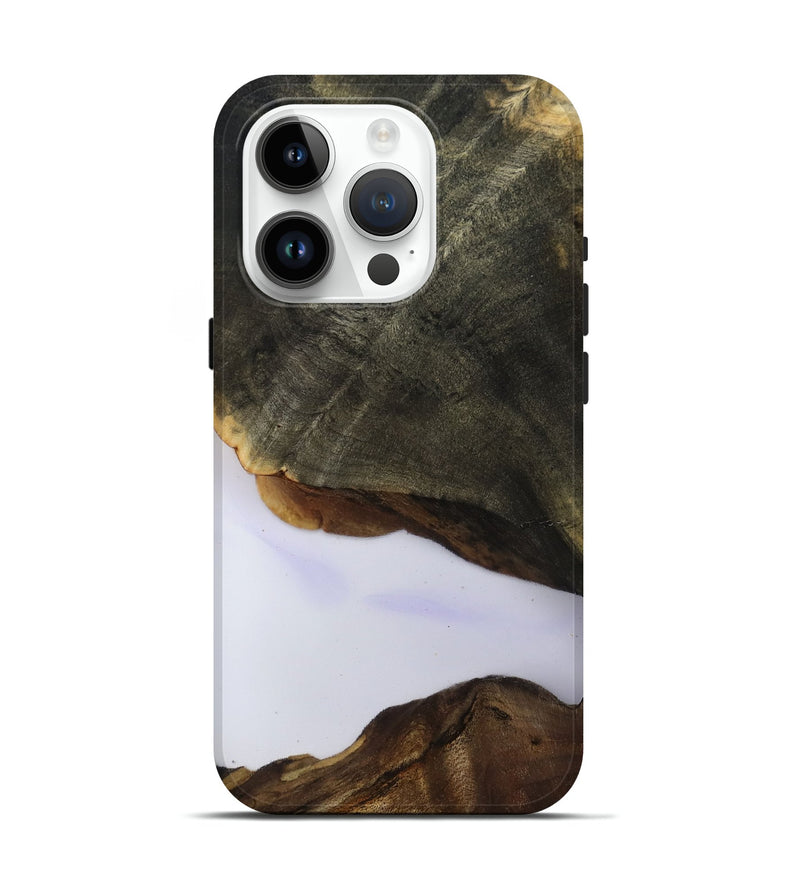 iPhone 15 Pro Wood Live Edge Phone Case - Linda (Clear, 801957)