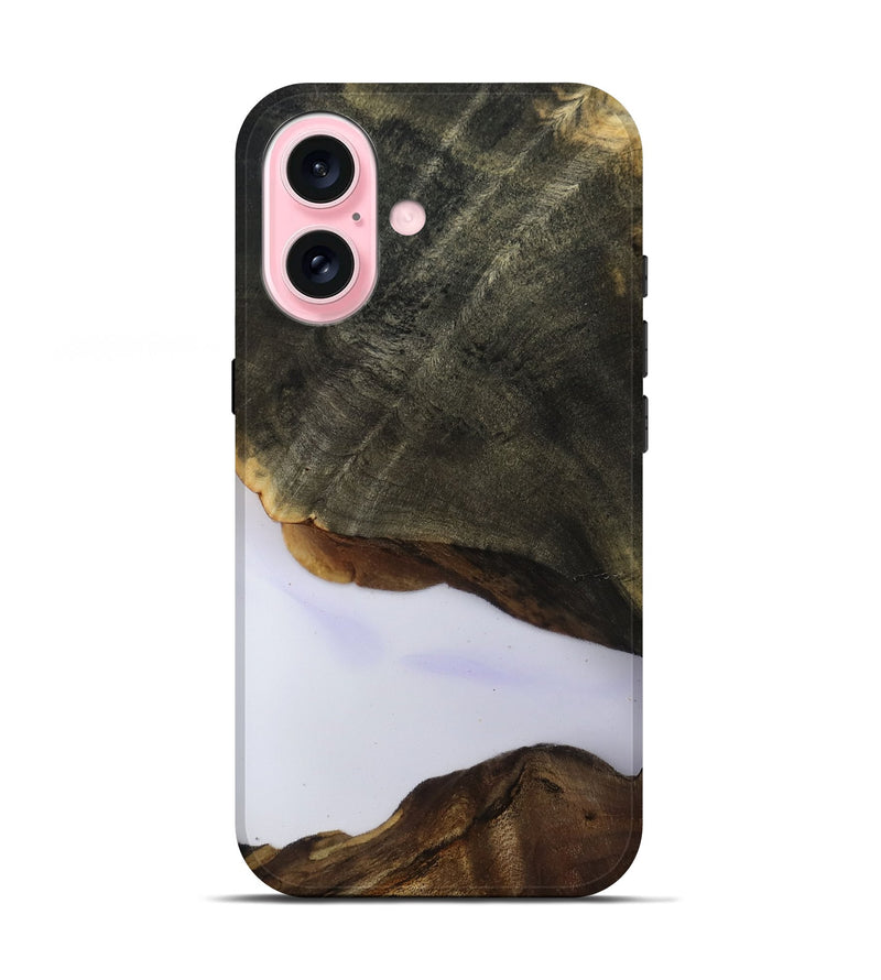 iPhone 17 Wood Live Edge Phone Case - Linda (Clear, 801957)