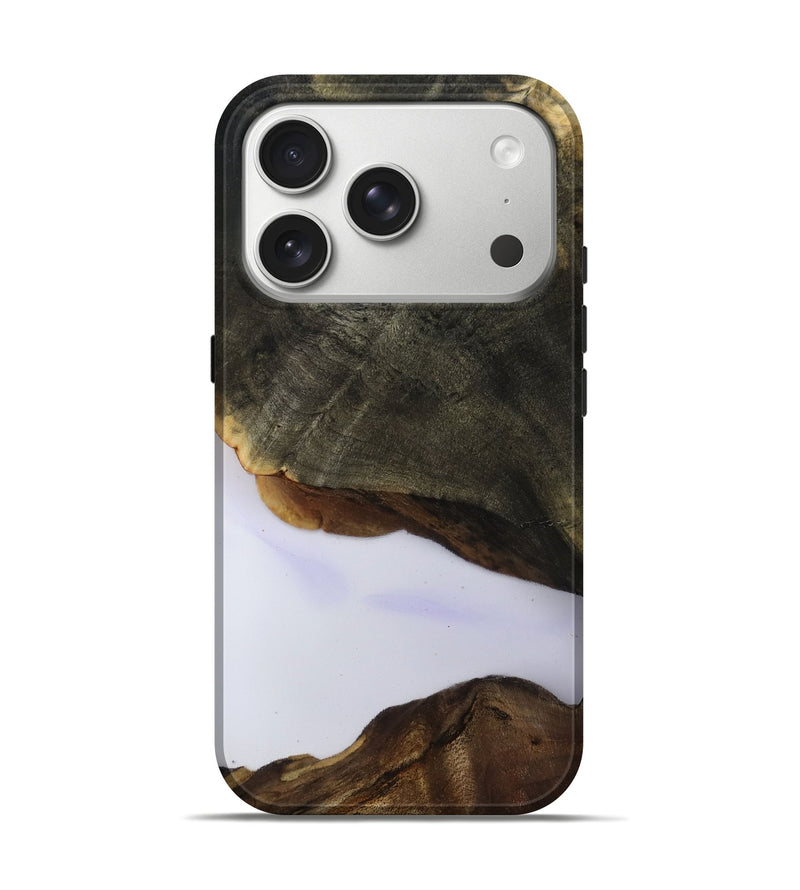 iPhone 17 Pro Wood Live Edge Phone Case - Linda (Clear, 801957)