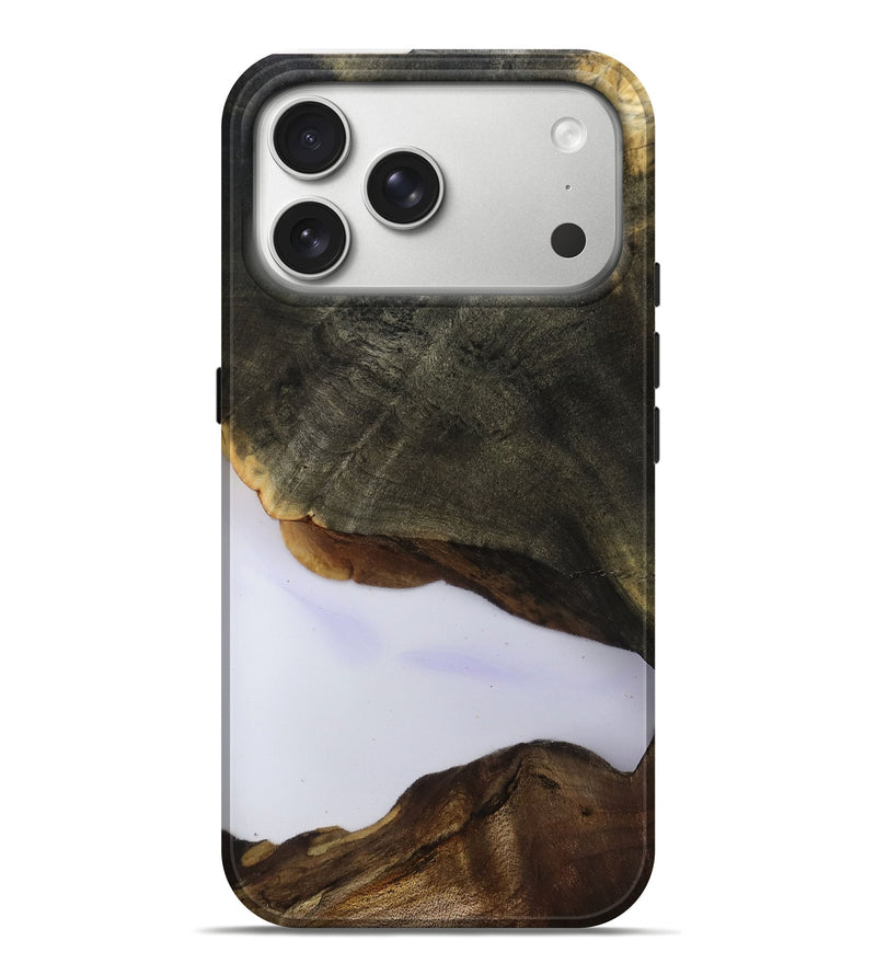iPhone 17 Pro Max Wood Live Edge Phone Case - Linda (Clear, 801957)