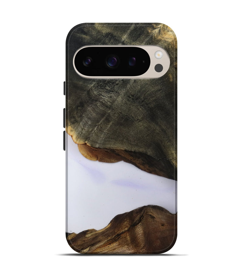 Pixel 9 Wood Live Edge Phone Case - Linda (Clear, 801957)