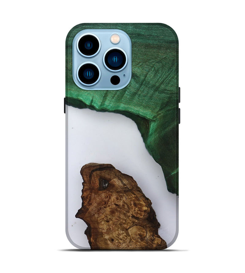 iPhone 14 Pro Wood Live Edge Phone Case - Keri (Clear, 801958)