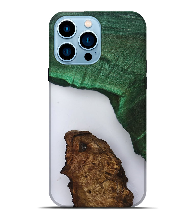 iPhone 14 Pro Max Wood Live Edge Phone Case - Keri (Clear, 801958)