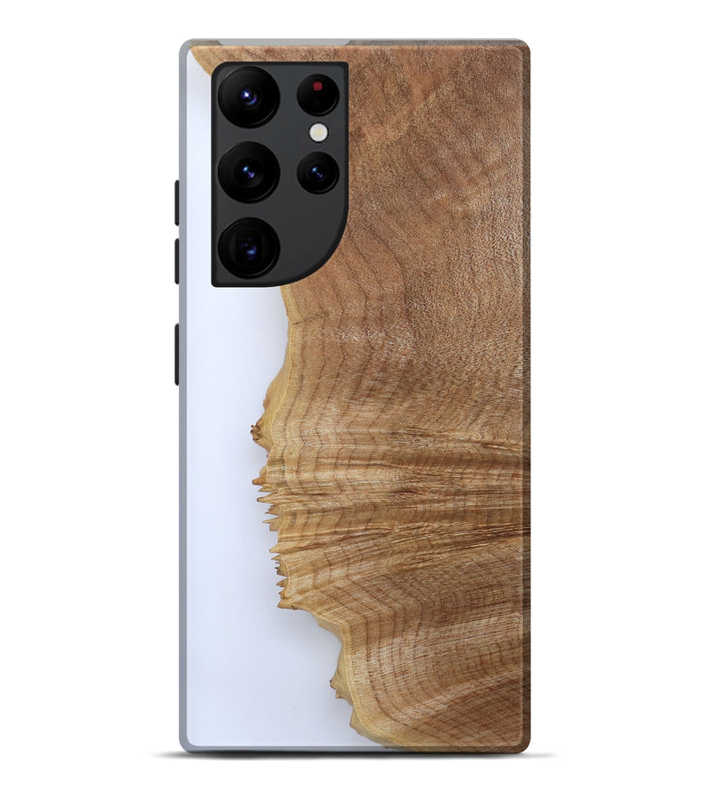 Galaxy S22 Ultra Wood Live Edge Phone Case - Jannie (Clear, 801959)