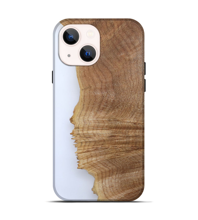 iPhone 14 Wood Live Edge Phone Case - Jannie (Clear, 801959)
