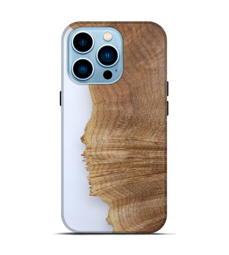 iPhone 14 Pro Wood Live Edge Phone Case - Jannie (Clear, 801959)