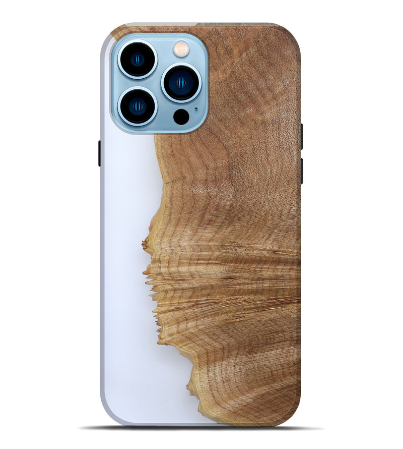 iPhone 14 Pro Max Wood Live Edge Phone Case - Jannie (Clear, 801959)