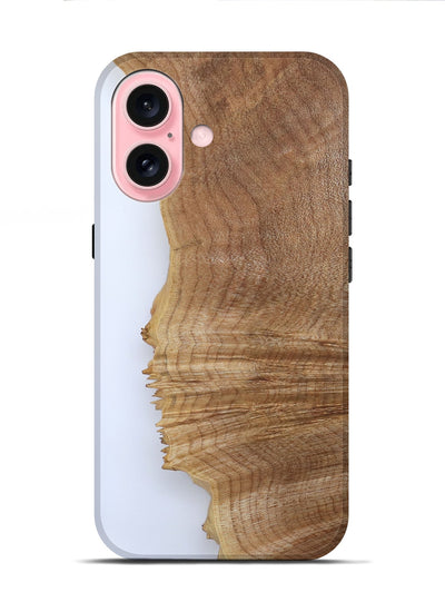 iPhone 16 Wood Live Edge Phone Case - Jannie (Clear, 801959)