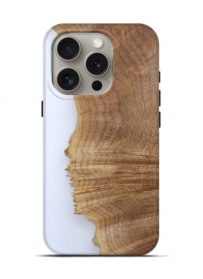 iPhone 16 Pro Wood Live Edge Phone Case - Jannie (Clear, 801959)