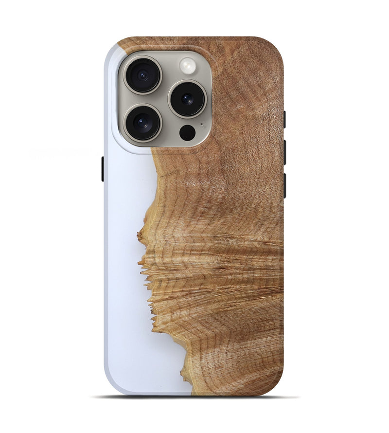iPhone 16 Pro Wood Live Edge Phone Case - Jannie (Clear, 801959)