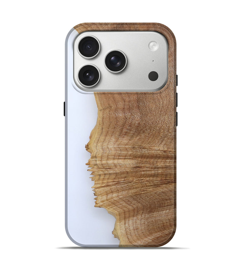 iPhone 17 Pro Wood Live Edge Phone Case - Jannie (Clear, 801959)