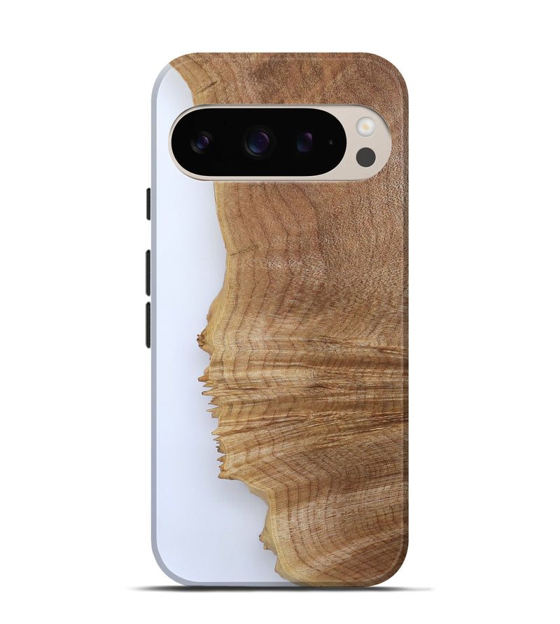 Pixel 9 Pro Wood Live Edge Phone Case - Jannie (Clear, 801959)