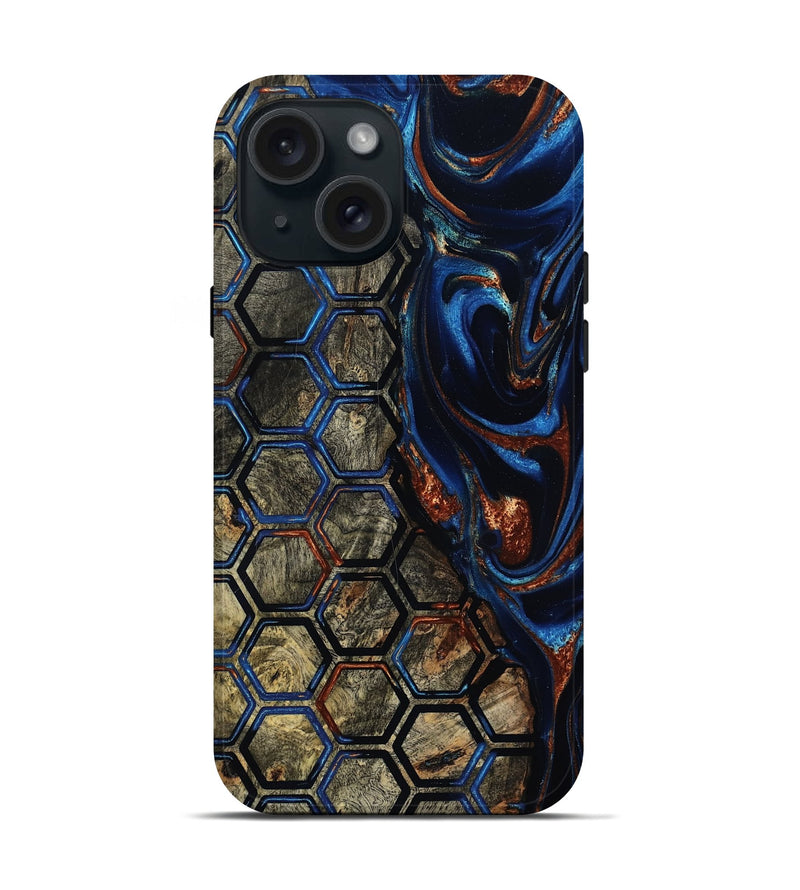 iPhone 15 Wood Live Edge Phone Case - Scotty (Pattern, 801960)