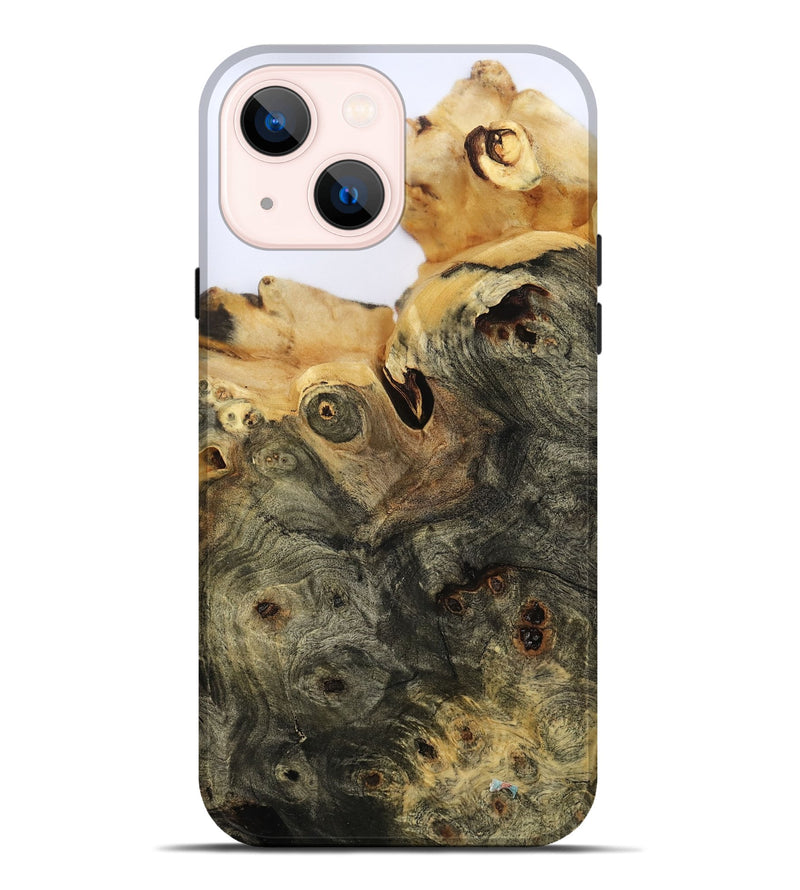 iPhone 14 Plus Wood Live Edge Phone Case - Otis (Clear, 801963)