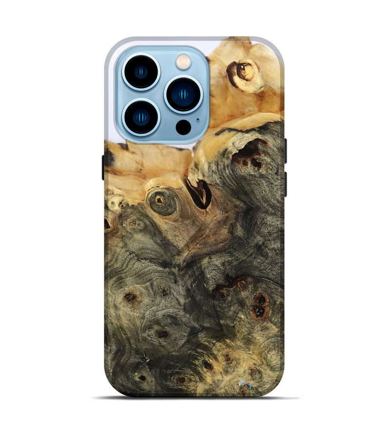 iPhone 14 Pro Wood Live Edge Phone Case - Otis (Clear, 801963)
