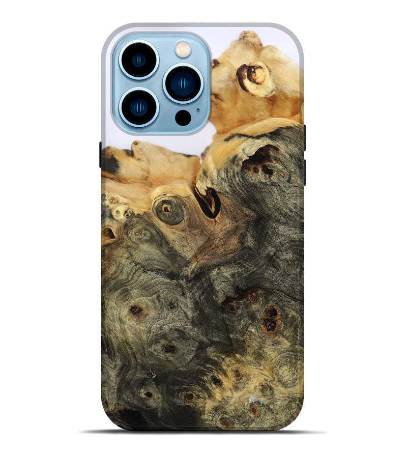 iPhone 14 Pro Max Wood Live Edge Phone Case - Otis (Clear, 801963)