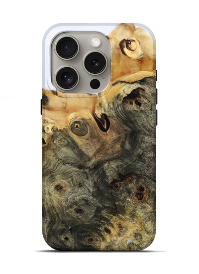 iPhone 16 Pro Wood Live Edge Phone Case - Otis (Clear, 801963)